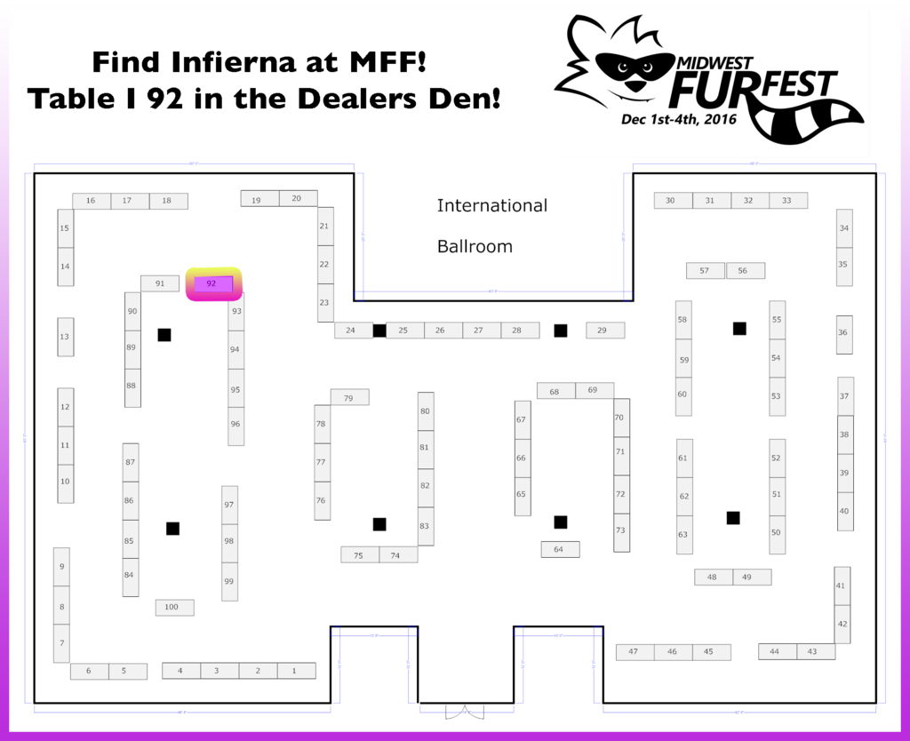 Find Infierna at Midwest Furfest 2016!