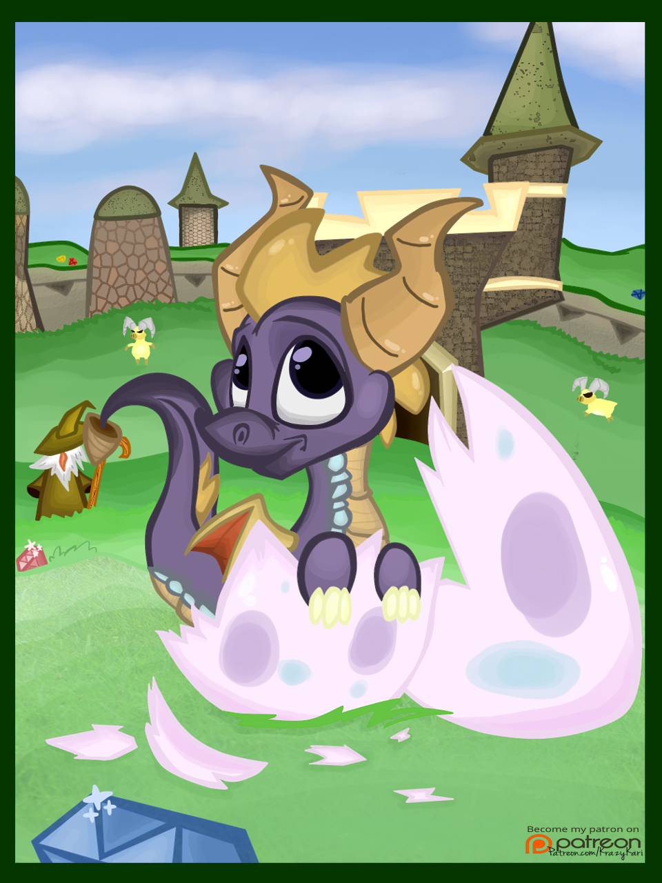 (Spyro the Dragon) Hatching Out of His Shell