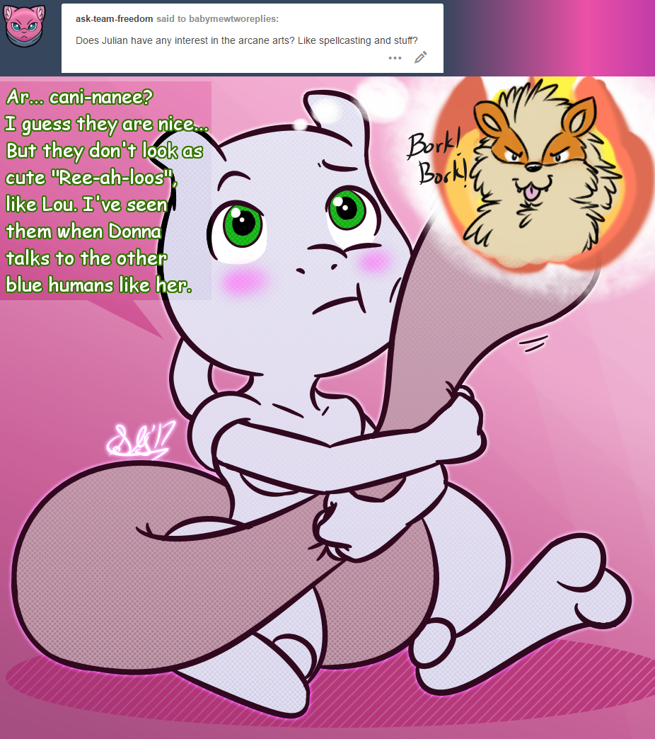 Baby Mewtwo replies question #36