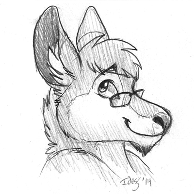 "Well, you know..." (headshot sketch by Idess)
