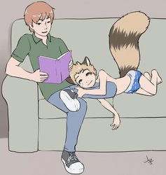 Hunter and his Dad... with an addition >.>...