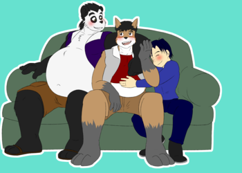 Commission: Friendship Couch