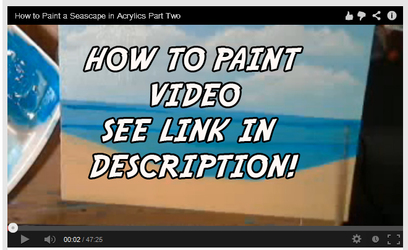 How to Paint a Seascape in Acrylics Video Tutorial part 1