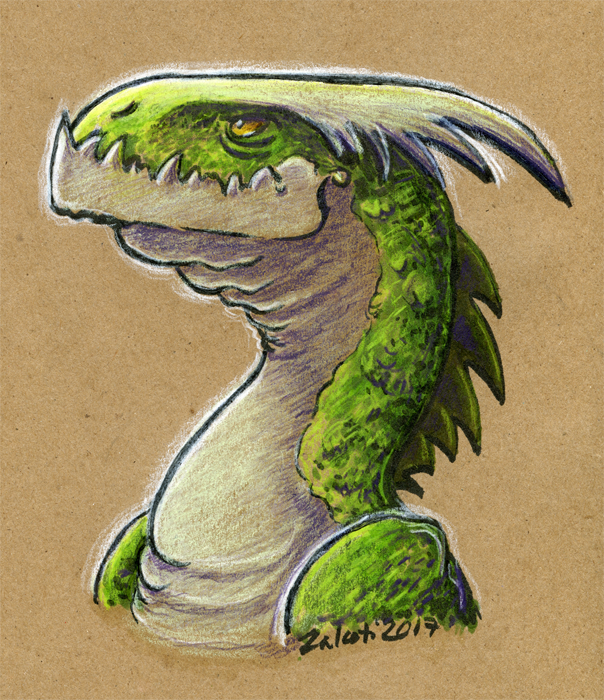 Dragon Saturday #1 Ugly Green Dragon