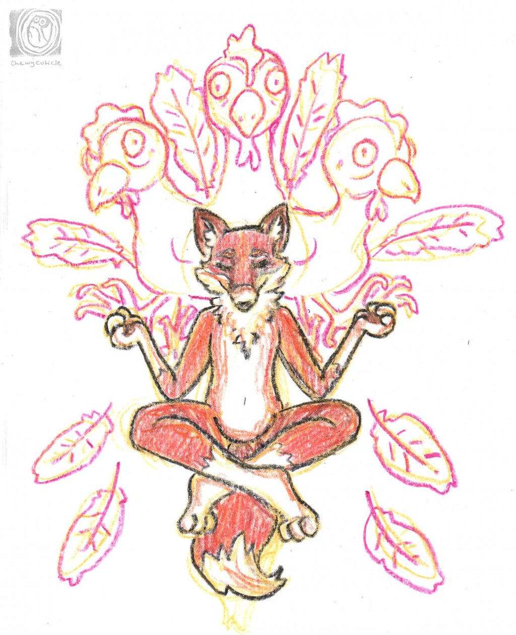 meditation fox
