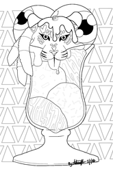 Tiger's Eyes Cream Coloring Page [Free to Use!]