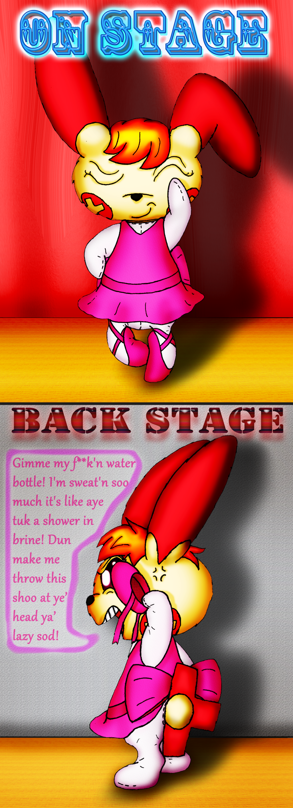 Kari Savvy the Ballerina Plusle, "On-Stage vs. Back-Stage" (Mini Comic)