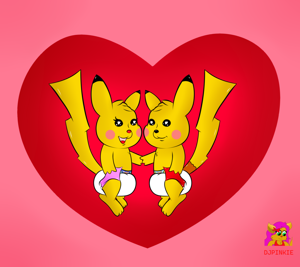 Commission for sale pikachu valentines day