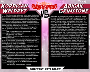 Tournament Match 37: Korrigan Weldryt vs Abigail Grimstone