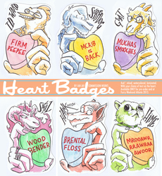 HEART BADGES - FWA 2013 EXCLUSIVE!
