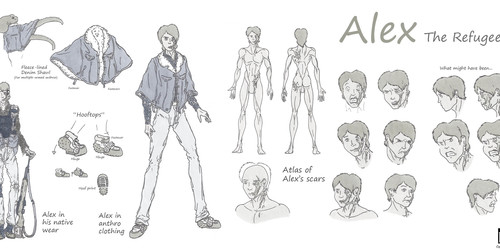 The Refugee Characters:  Alex