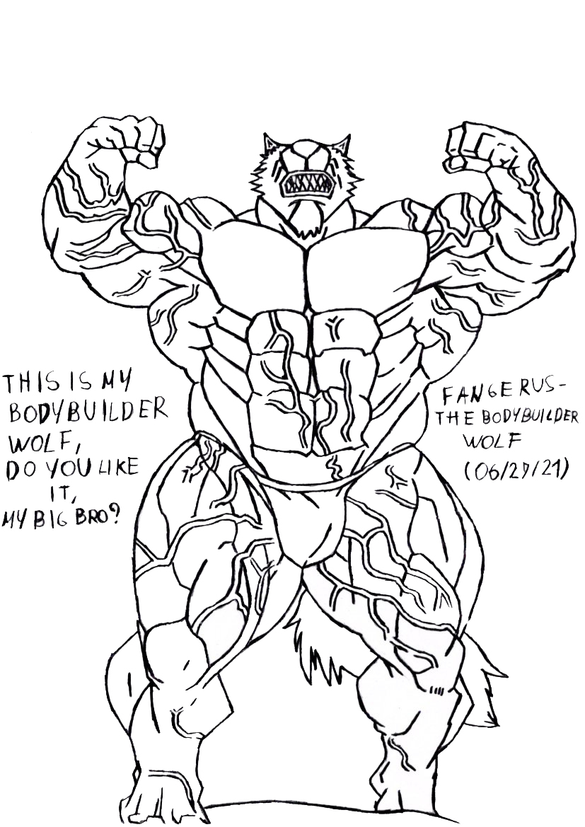 Fangerus - The Bodybuilder Wolf 1