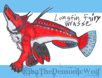 Whimsical Wolves - Fish Wolf - Longfin Fairy Wrasse