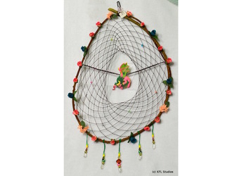 Pink and Green Dragon Dreamcatcher