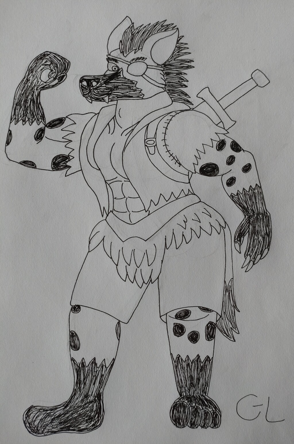 Dorf the gnoll fighter