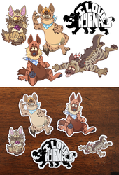 Hyena Stickers