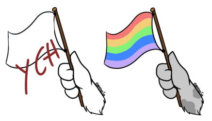 Pride Flag YCH ($3 each)