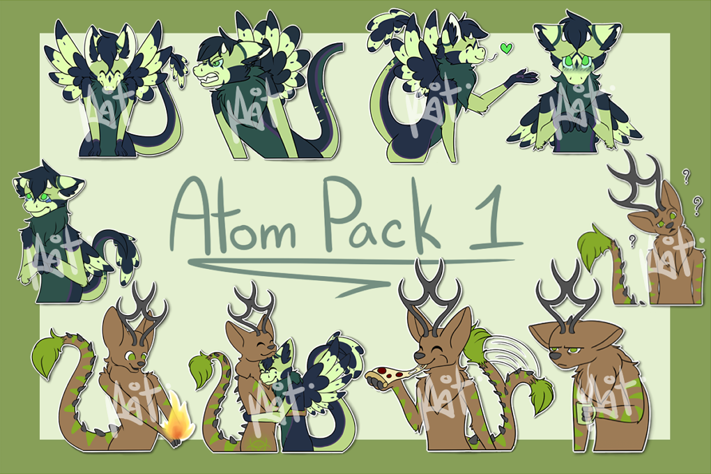 Atom Sticker Pack