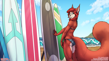 Surfin' Squirrel- Oonami Giftart Collab