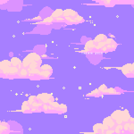 Pixel clouds - pattern