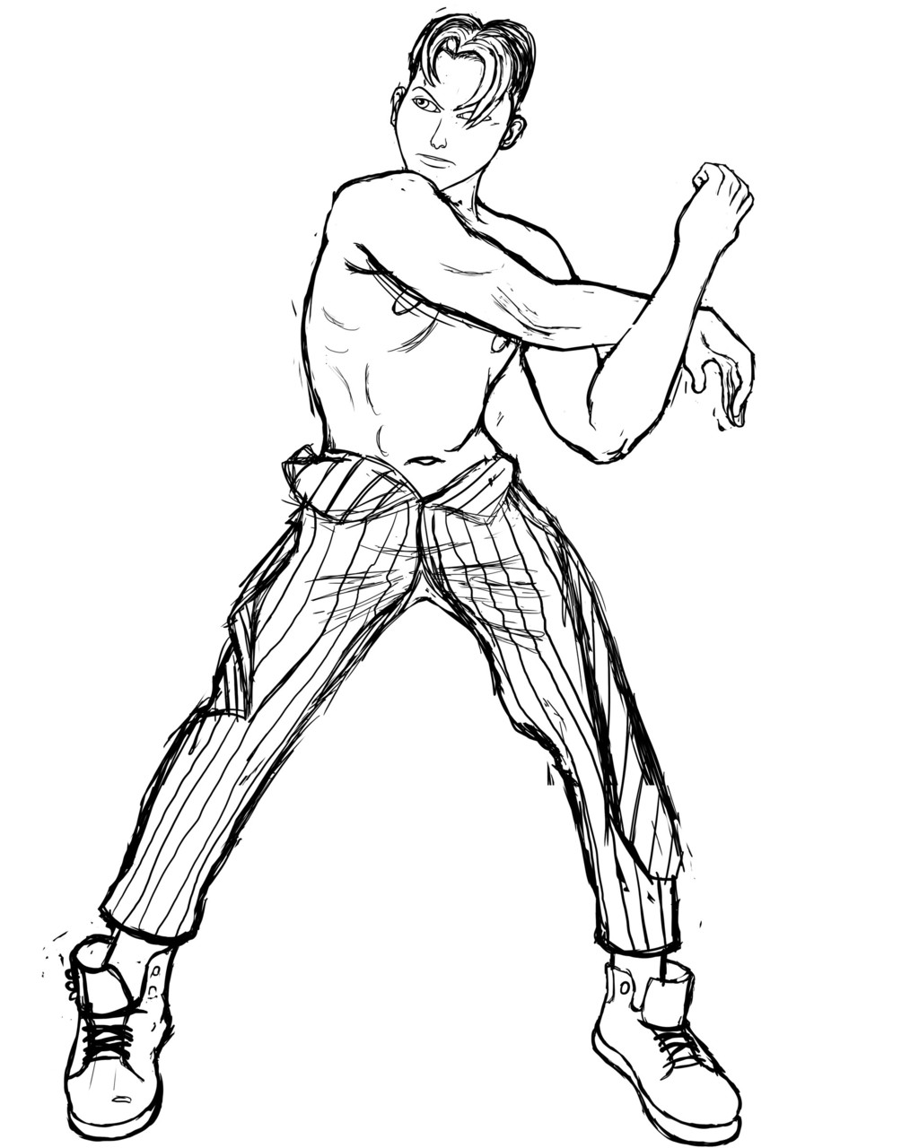 Muscle Stretch Sketch