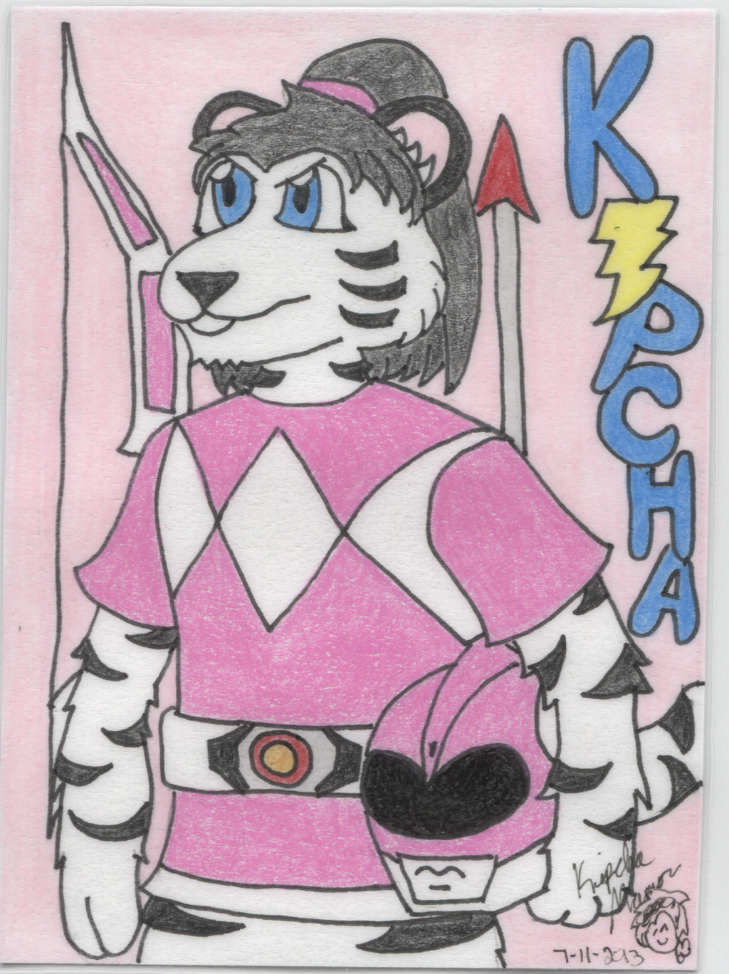 Kipcha Badge #5 (Pink Ranger)