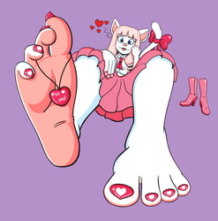 Rosa feet teasing