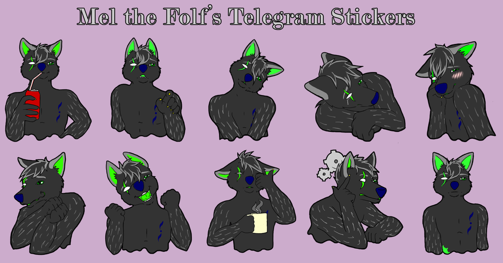 Mel the Folf - Telegram Stickers