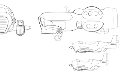 Ship/Plane Sketches