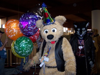 Birthday Bear at FCN 08