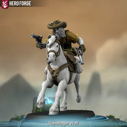 Gunslinger Wolf (Hero Forge)