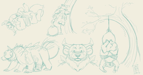 Spiderbear Sketches