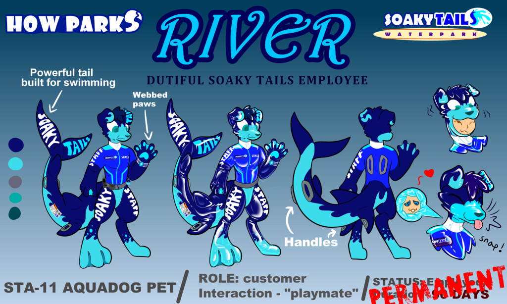 River the aquadog (with story)