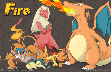 Fire Pokemon Print