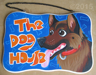 Sign - The Dog House- GSD