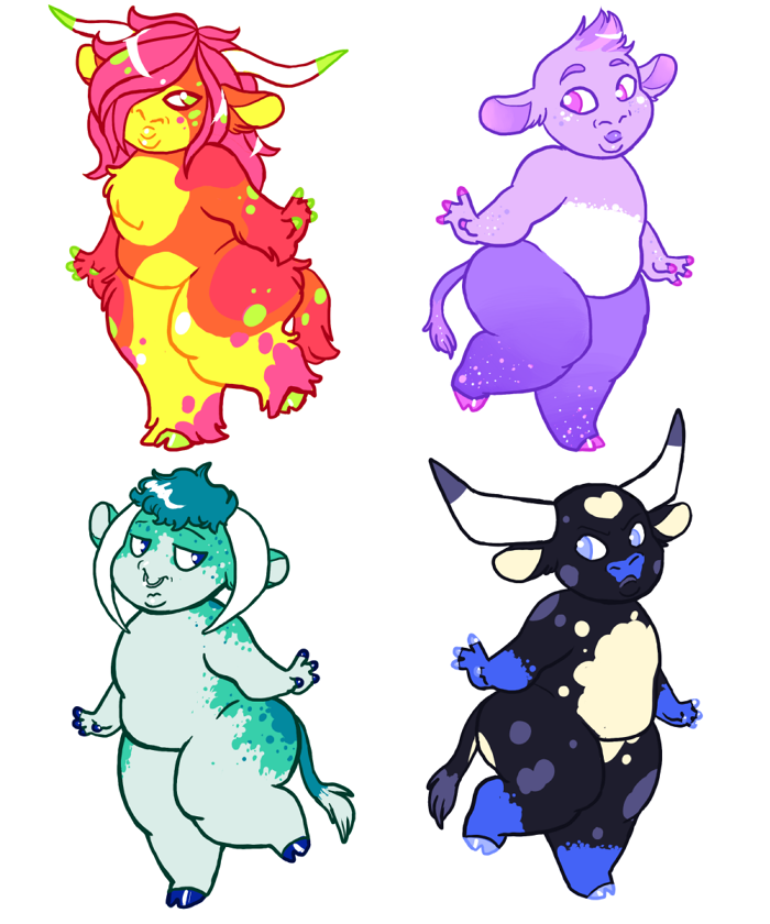 Featured image: [Adoptables] Divine Bovines Set 1 (4/4 SLOTS OPEN)