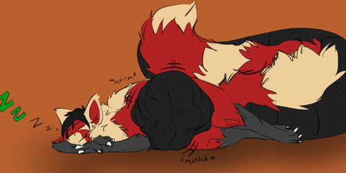 Draconic Catnap [Art by imperfectflame]