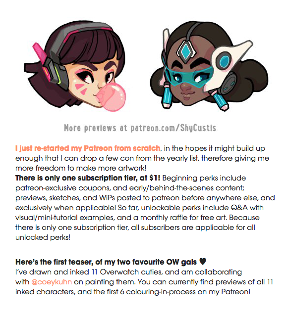 Overwatch and Patreon stuff!