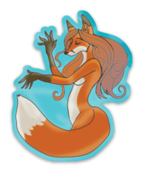 Fox Magic Sticker