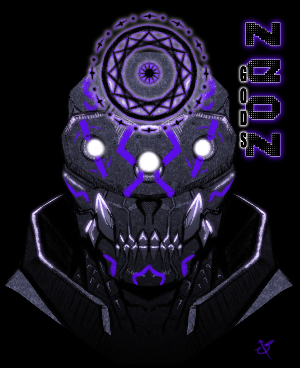 Neon Gods Skull