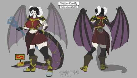 Model Sheet - Wither Everfly Outfit