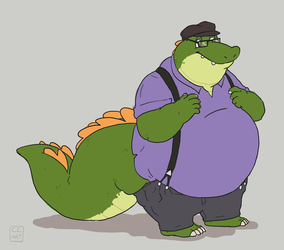 gator in suspenders [commission]