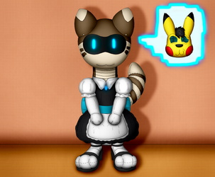 Ace Spade the "Furrbot Maid" (Commission)