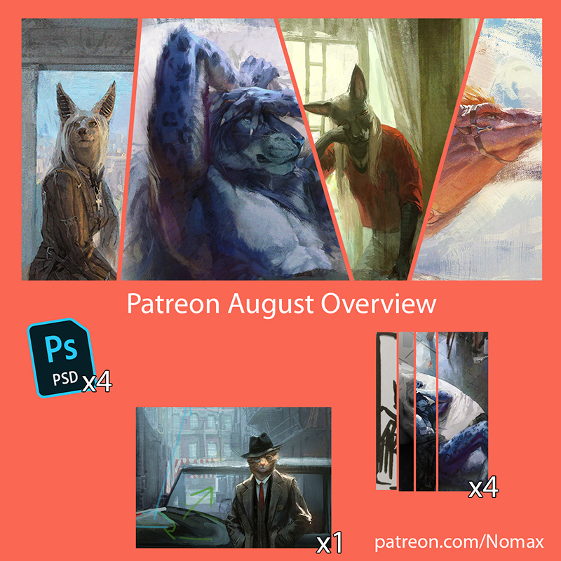 Patreon August overview
