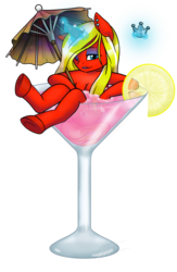 YCH: Cuppie- Scarlet In Pink Lemonade