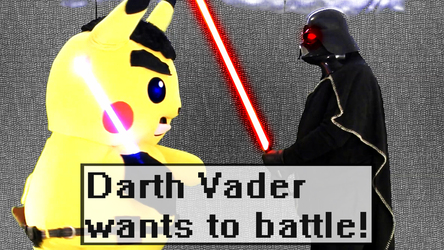 Mascot Fursuiting: Ace Spade the Pikachu Challenges Darth Vader