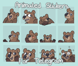 Animated Telegram Stickers (GIF) — Weasyl