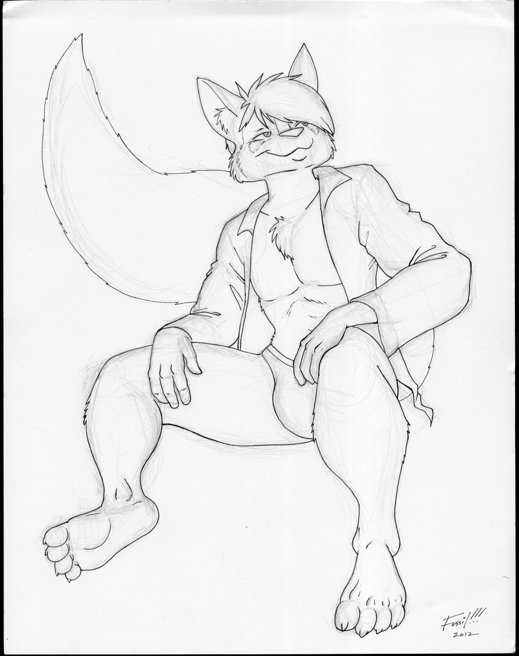 [Old Art] - Kendall Chilling (inks) by Fossil