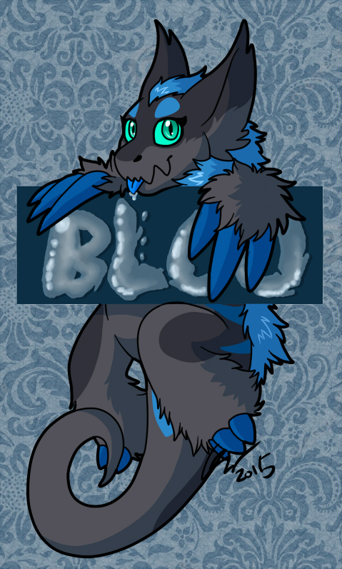 Bloo confuzzled badge