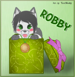Christmas-Themed Badge for Robby